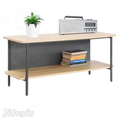 Polcos állvány, tölgy/fekete, SEFLOS