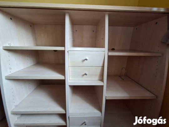 Polcos és fiókos szekrény