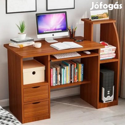 Polcos íróasztal 117x40x92cm barna FUR-1604-Brown