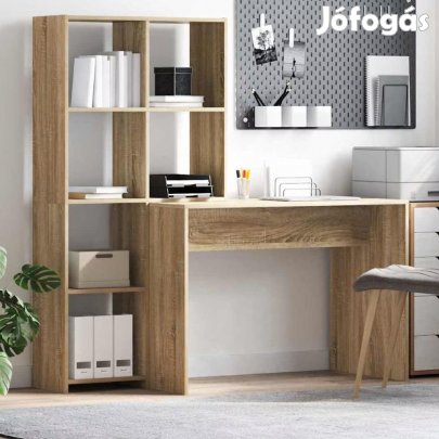 Polcos íróasztal 130x50x140cm barna FUR1353-1