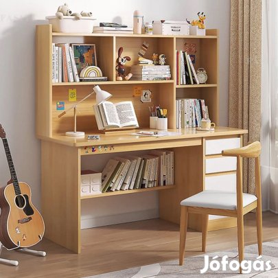 Polcos íróasztal fiókokkal tárolóval 100x45x131cm tölgy OT-510-1