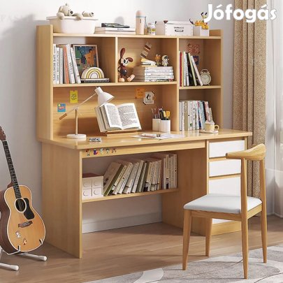 Polcos íróasztal fiókokkal tárolóval 120x45x131cm tölgy OT-510-2