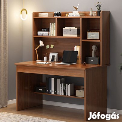 Polcos íróasztal tárolóval 100x45x131cm barna OT-513-1