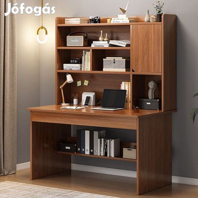 Polcos íróasztal tárolóval 100x45x161cm barna OT-514-1