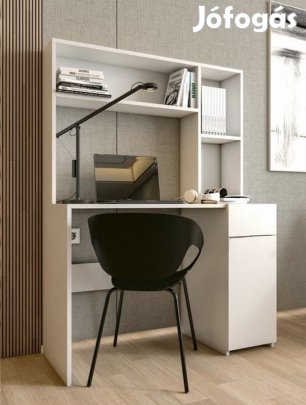 Polcos íróasztal tárolóval 110x78x152cm fehér FUR1238-1
