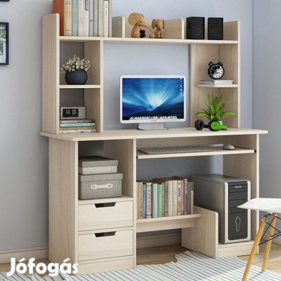 Polcos íróasztal tárolóval 120x45x131cm tölgy OT-516-tolgy
