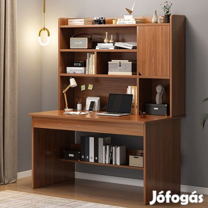 Polcos íróasztal tárolóval 120x45x161cm barna OT-514-2