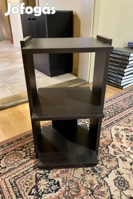 Polcos kis asztal fekete