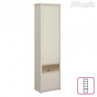 Polcos szekrény, kasmír/evoke tölgy, KAROS 2D1S