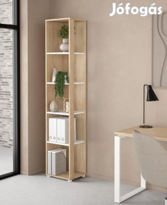 Polcos tároló könyvespolc 36x36x180cm barna KH09-2