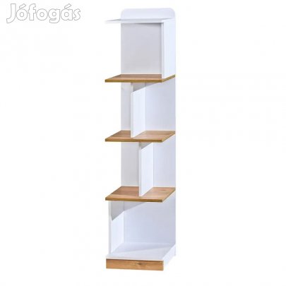 Polcos tároló könyvespolc 38x35x155cm fehér KH13-1