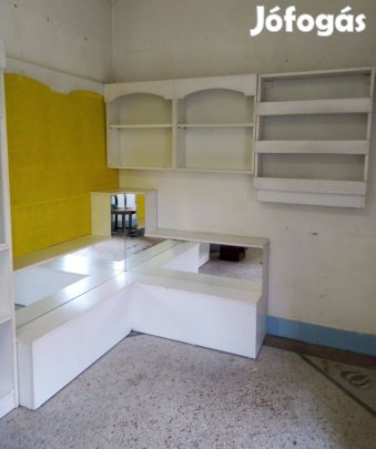 Polcrendszer tárolórendszer bútor berendezés fehér eladó
