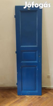 Polgári magas lakásból ajtó beltéri kék színű eladó