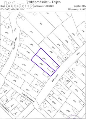 Polgáron 800 m-es építési telek 30% beépíthetőség