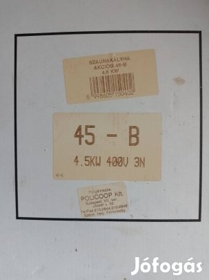 Policoop-Harvia típusú elektromos szaunakályha (45-B)