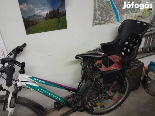 Polisport max.22 kg-ig gyerek kerékpár ülés műanyag