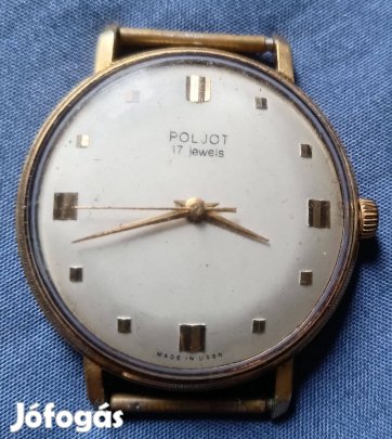 Poljot 17 jewels ussr antik aranyozott férfi karóra