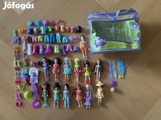 Polly Pocket babák és kiegészítók egyben újszerű