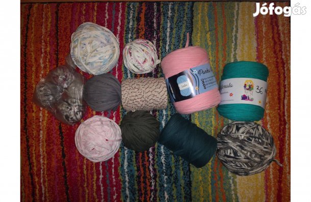 Póló fonal 4 kg vegyes színek