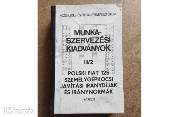 Polski Fiat 125 Műhely javítási és iránynormák