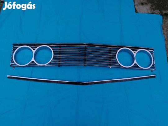 Polski Fiat 125 eredeti gyári újszerű fém díszrács + alsó díszléc