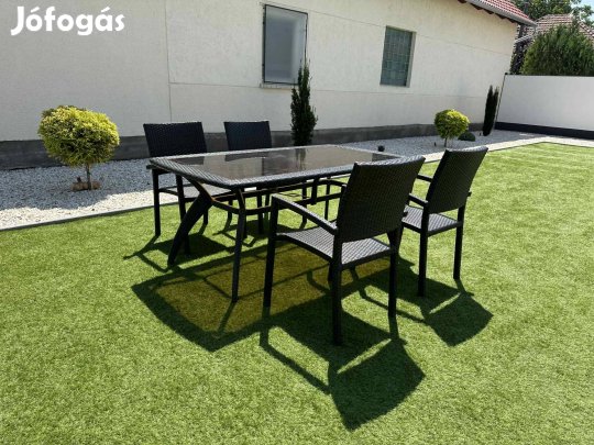 Polyrattan kerti étkezőgarnitúra