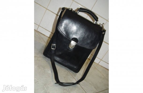 Pompás Gianni Conti olasz valódi bőrtáska bőr táska férfi válltáska