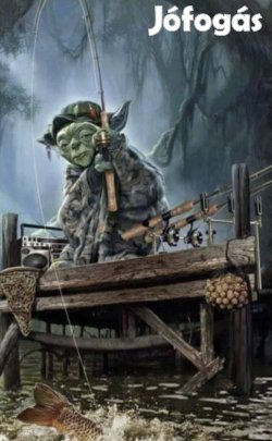 Pontyhalász Yoda festmény