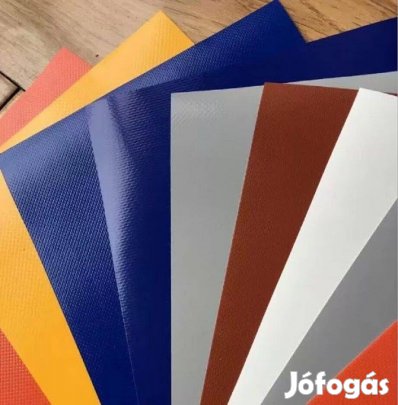 Ponyvaanyag,sárga PVC emelt minőségű, 670g/m2 ponyva szövet kültéri UV