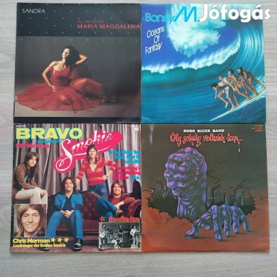 Pop-Rock bakelit lemezek (4 db) alig használt állapotban egyben eladó