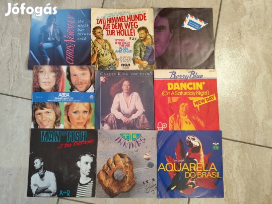 Pop-bakelit nyugati kislemez csomag remek állapotban