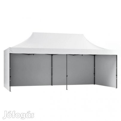 Pop-up összecsukható pavilon rendezvénysátor 3x6m fehér