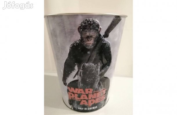 Popcorn tartó mozis vödör Majmok Bolygója (nem használt) eladó!
