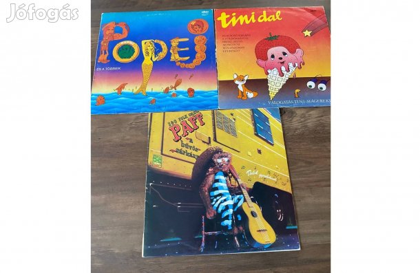 Popej, Tini dal, Paff a bűvös sárkány hanglemezek