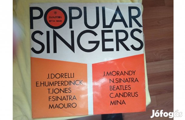 Popular Singers bakelit hanglemez eladó
