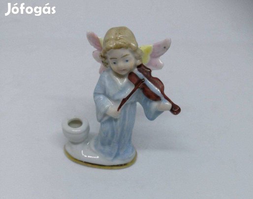 Porcelán Angyalka Gyertyatartó!