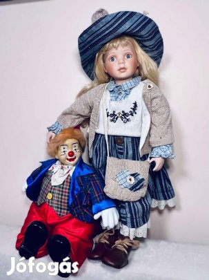 Porcelán Baba és Bohóc 