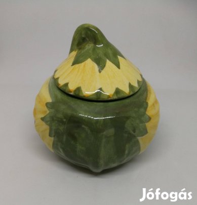 Porcelán Cukortartó Tökforma!