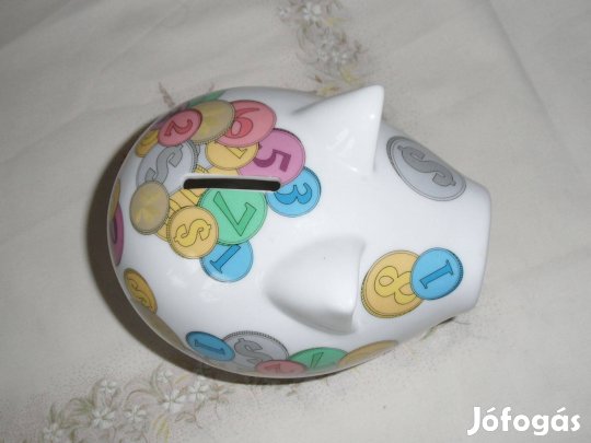 Porcelán Malac persely