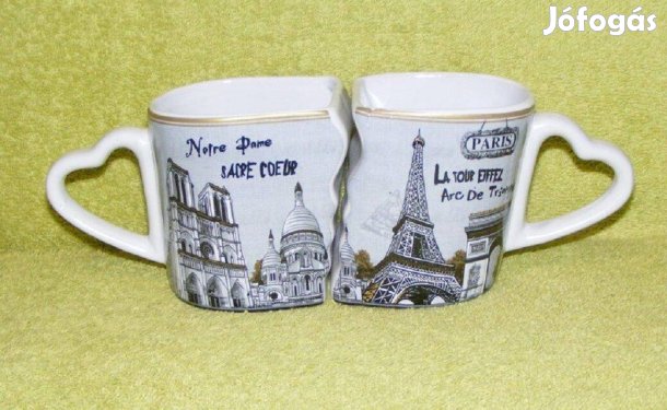 Porcelán Párizs bögre párban 2 db