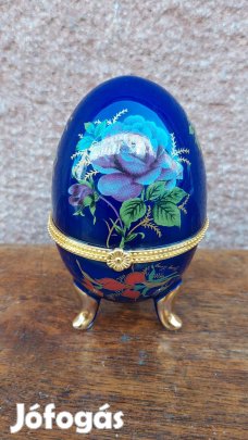Porcelán, nagyobb tojás ékszertartó