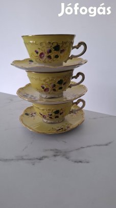 Porcelán antik teás csészék
