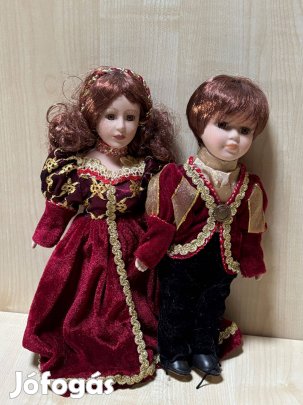 Porcelán babapár, dísztárgy