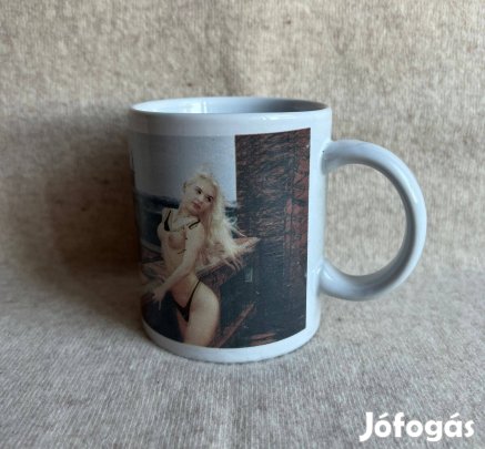 Porcelán bögre, vetkőzős, hőre változó