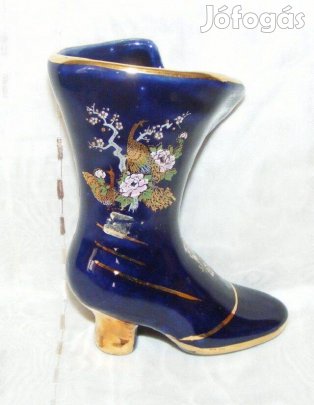 Porcelán cipő dísztárgy