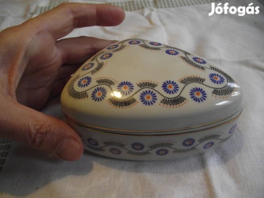 Porcelán cukortartó Hollóháza