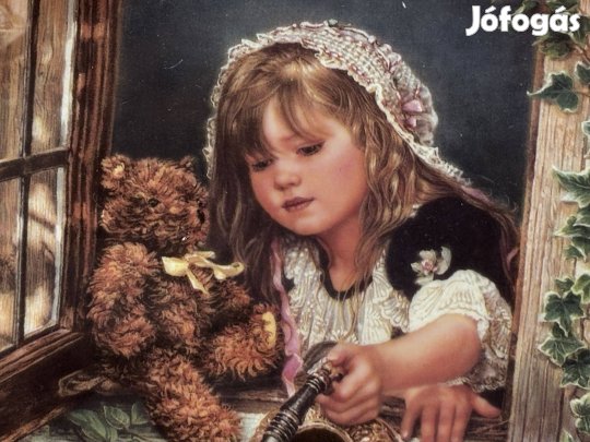 Porcelán dísztányér, "Otthoni pillanatok", gyűjtői tányér