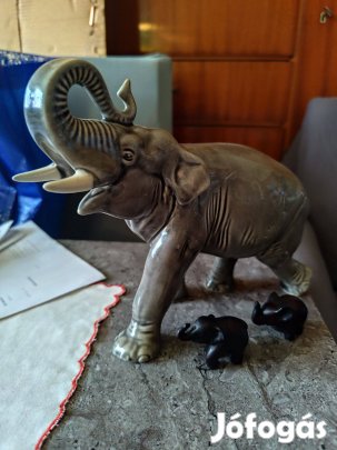 Porcelán elefánt