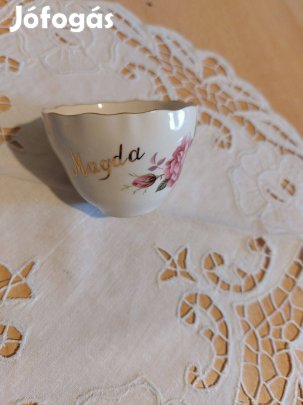 Porcelán emlék csésze Magda felirattal
