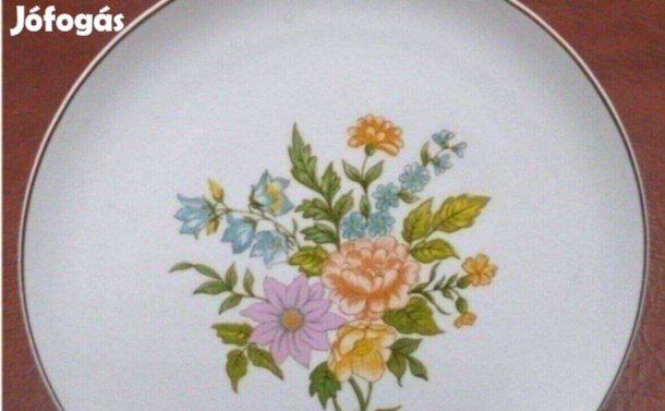 Porcelán fali tányér Hollóházi